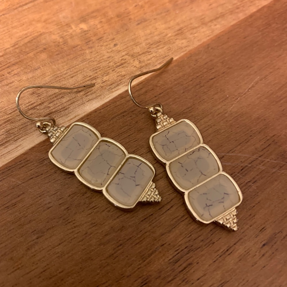 Shattered glass earrings